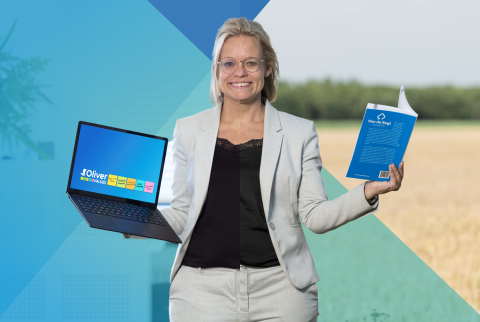 Vrouw laptop